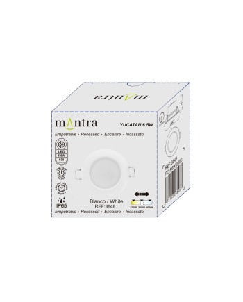 YUCATAN * EMPOTRABLE BLANCO LED IP65 - 6,5W - CCT